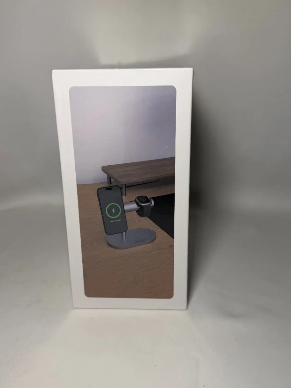 Ivanky Qi2 Certified 4-in-1 Wireless Charging Stand 15W Fast Charging Silver NIB